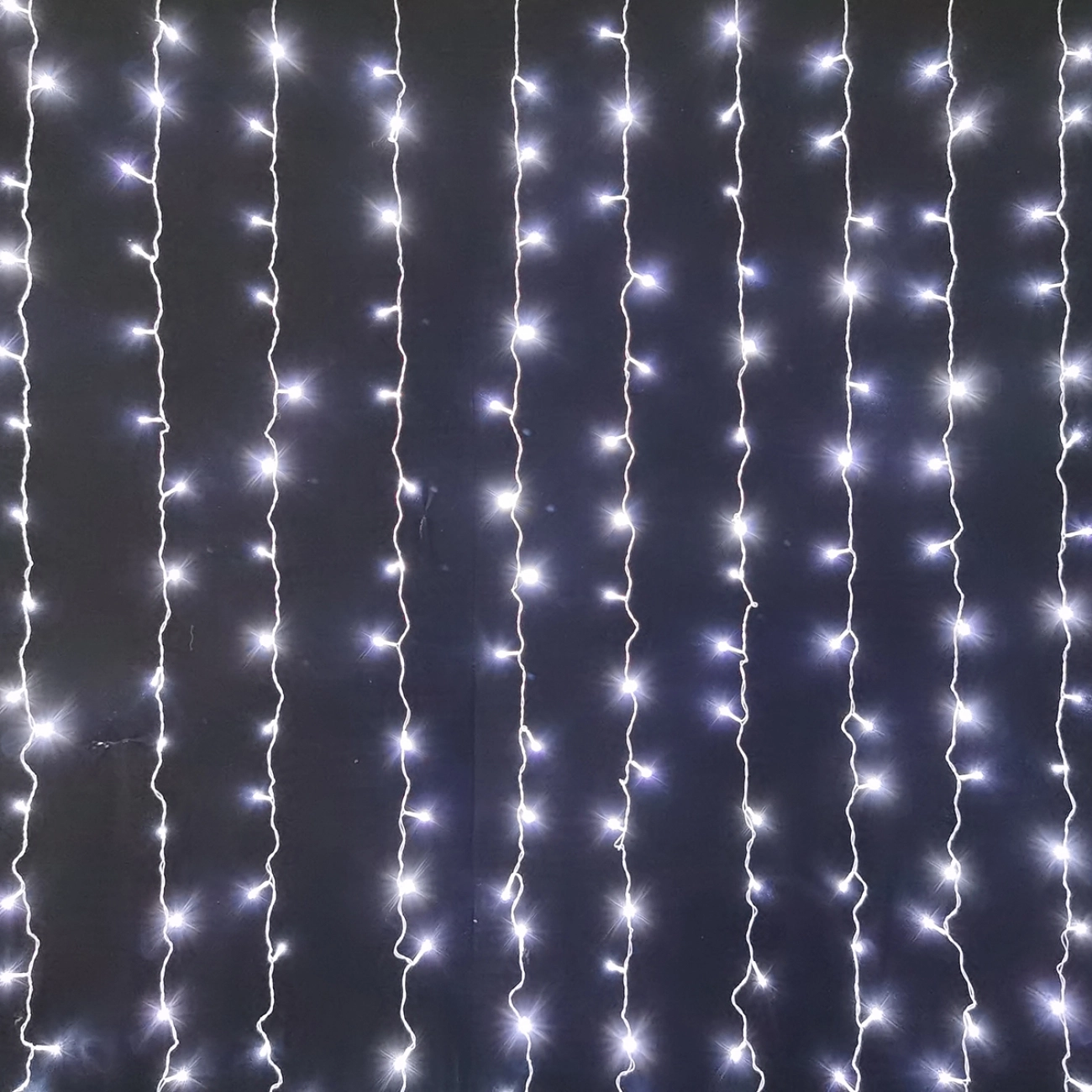 Електрогір. штора Novogodko, 238 LED, с білий, 2*2 м, 8 реж., коннектор