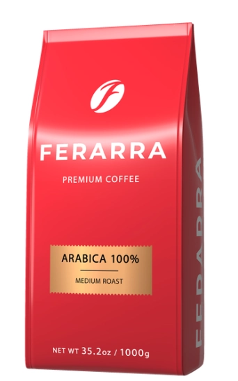 Кава в зернах Ferarra Caffe 100% Arabica з клапаном 1кг