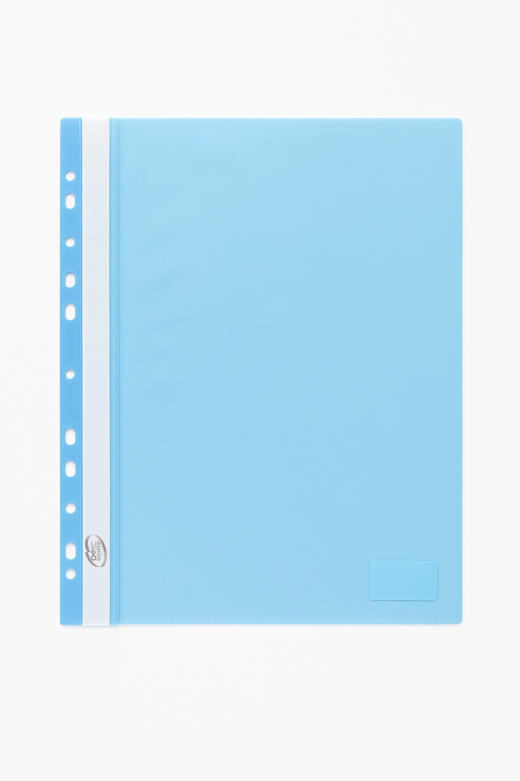 Папка-швидкозшивач А4 Офіс Центр з перфорацією блакитна ОС31510-18