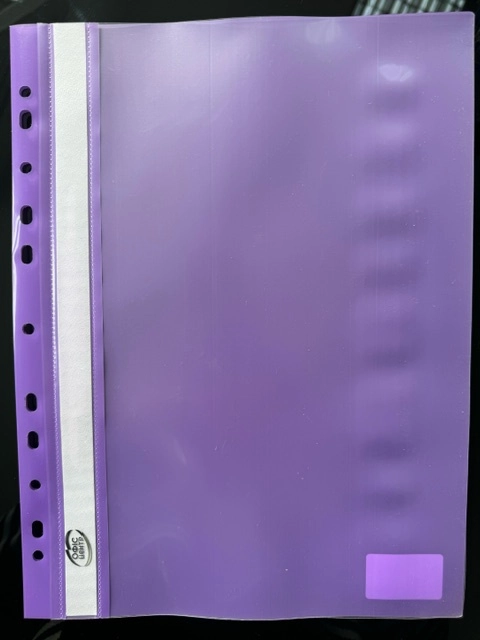 Папка-швидкозшивач А4 Офіс Центр з перфорацією фіолетова ОС31510-08