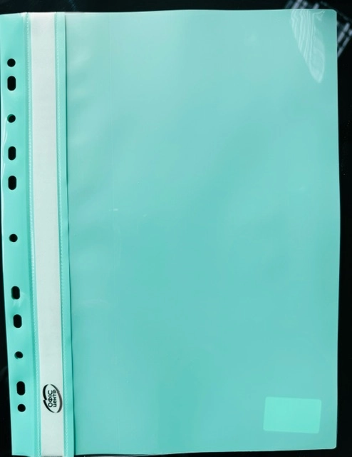 Папка-швидкозшивач А4 мятна з європерфорацією — фото 2