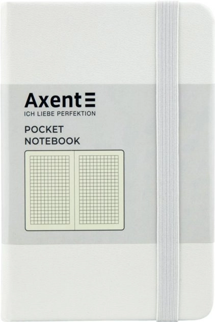 Книга записна Axcent Partner 95х140 96 аркушів клітинка біла 8301-21-A