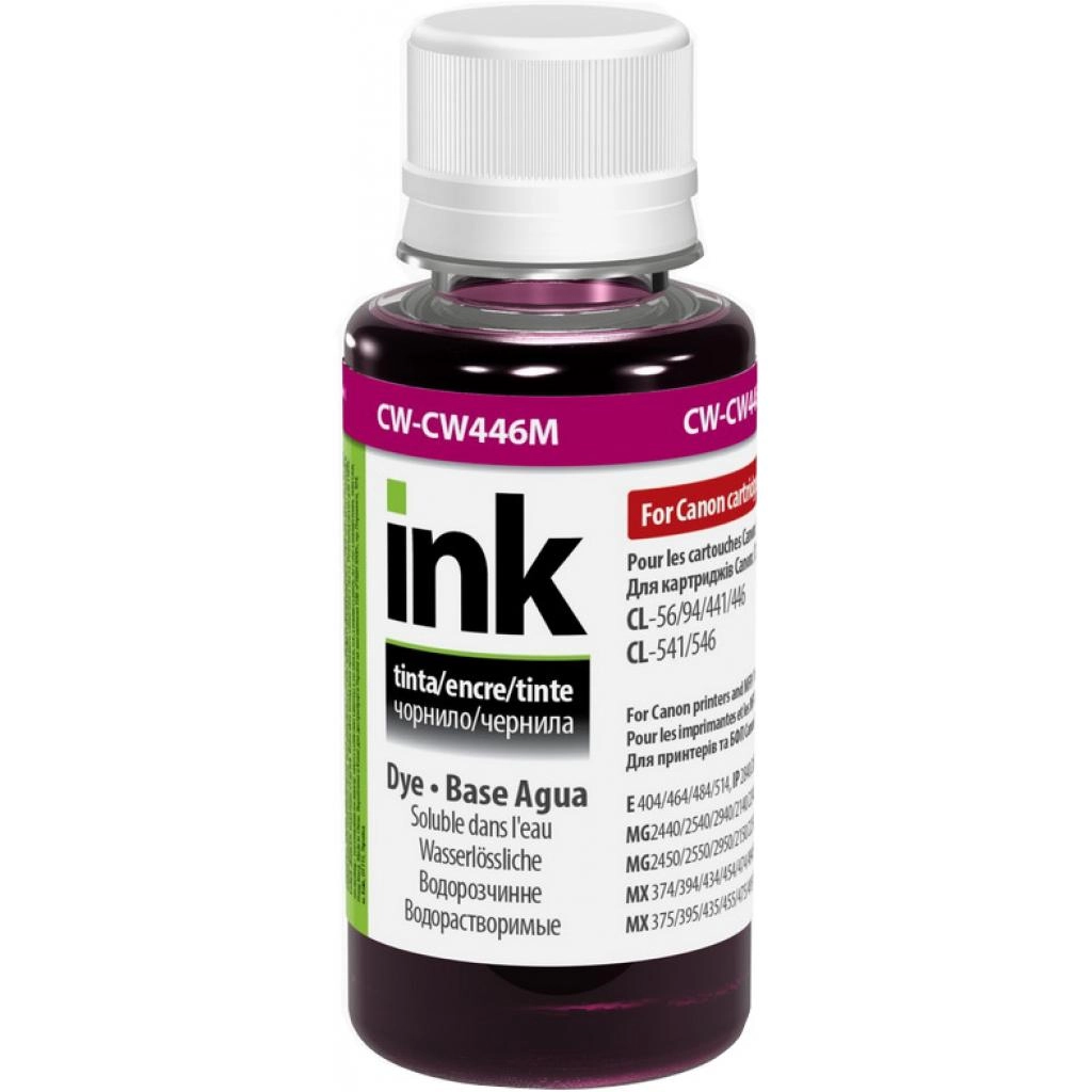 Чорнило PrintPro Canon CL-446/CLI-451 рожеве 100мл (PP-CW446M01)