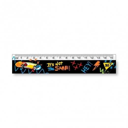Лінійка Skate boom YES 15см 370605 — Шкільні канцтовари