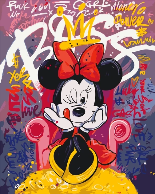 Картина за номерами Origami UA Дісней герої кіно Мінні Маус 40х50 см