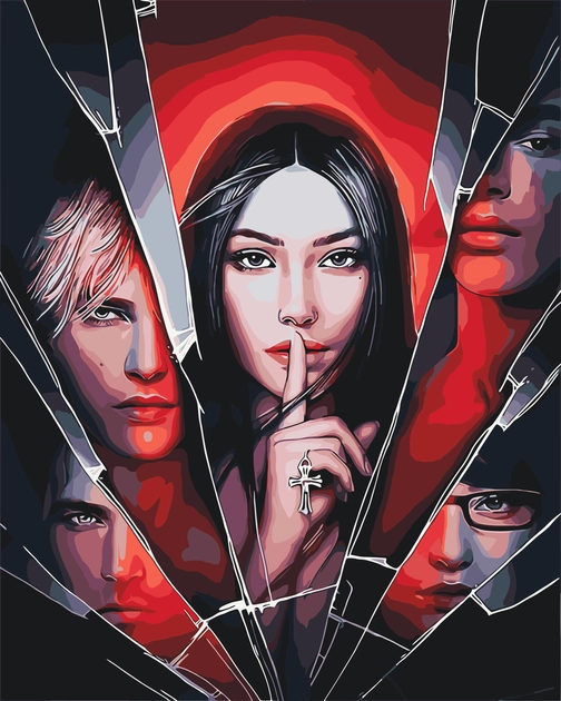 Картина за номерами Origami UA Клуб романтики Секрет небес реквієм 40х50 см