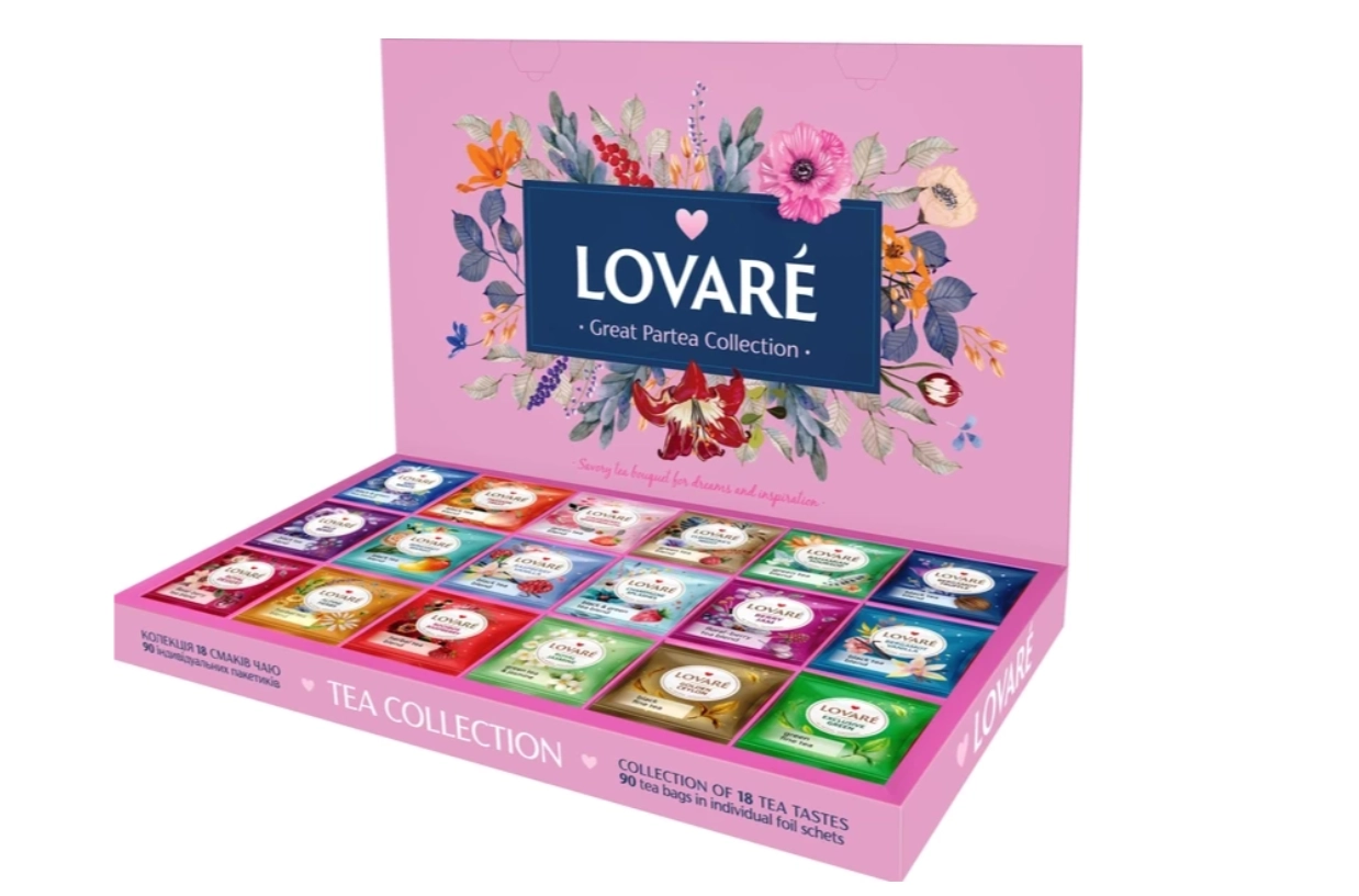 Набір Колекція чаїв  Lovare Great Party  18 видів по 5шт 7817