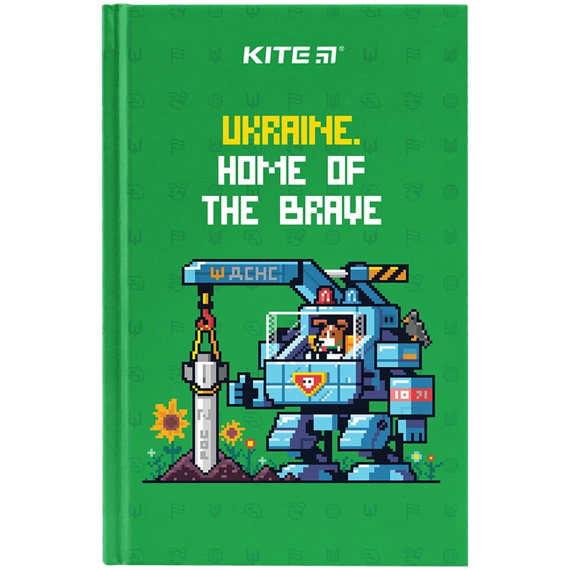 Блокнот А6 Kite 80 аркушів клітинка тверда обкладинка UA-4 K24-199-4