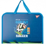 Папка-портфель YES FC на блискавці з тканинними ручками Football 492241