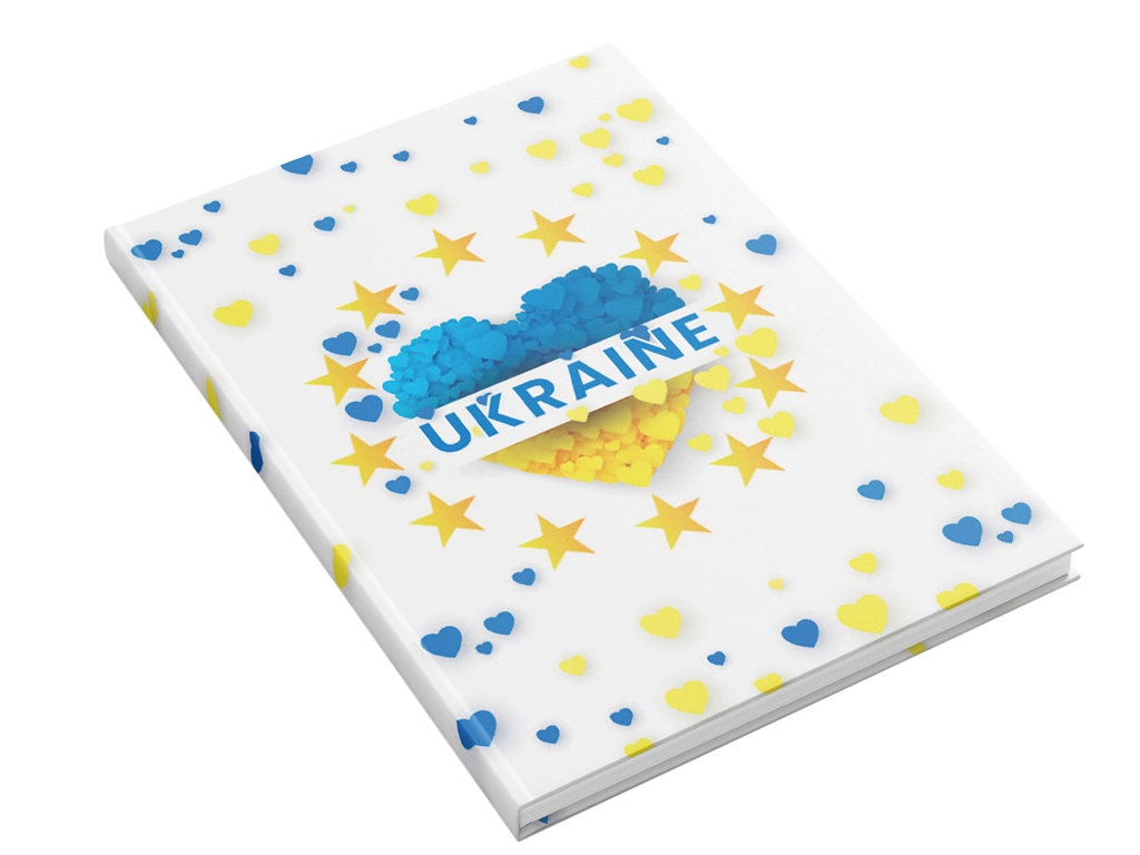 Блокнот А6 Аркуш клітинка 48 аркушів тверда обкл Україна асорті 1В2915