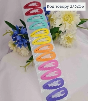 Заколки Soff Тік-Так з хвилястими Краями Яскравих Кольорів 4,5см 273206