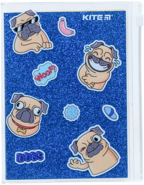 Блокнот силіконова обкладинка  80 арк   Blue dogs