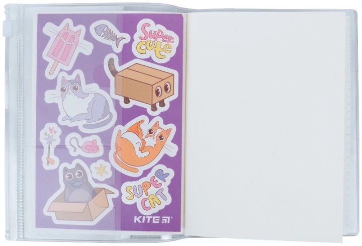 Блокнот силіконова обкладинка  80 арк   Purple cats