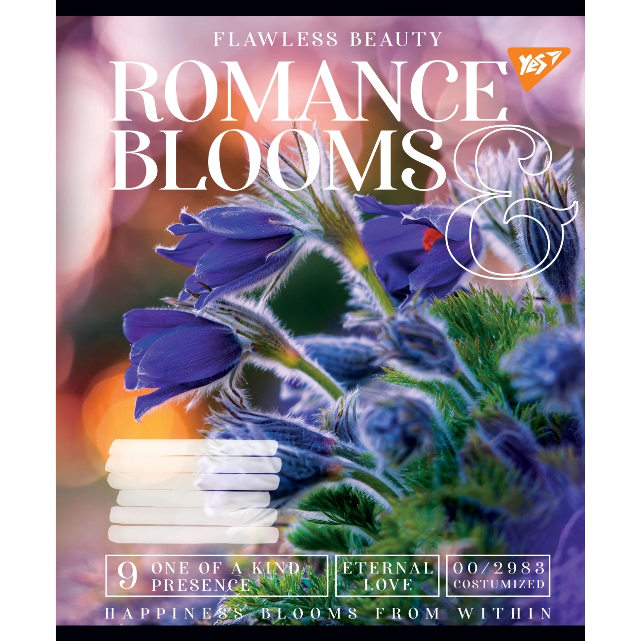 Зошит 36 аркушів лінія YES Romance blooms 766432