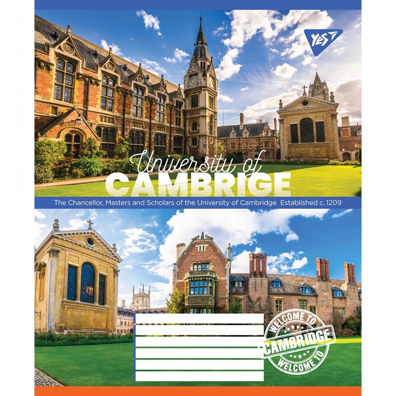 Зошит 36 аркушів лінія YES University 766706