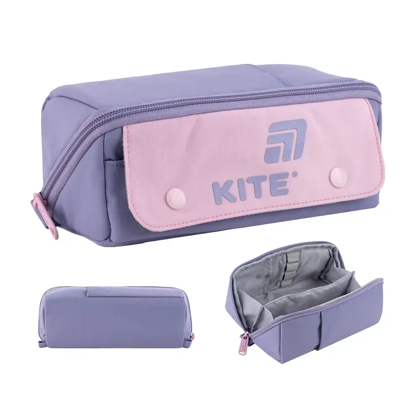 Пенал Kite 2702-2 фіолетово-рожевий K25-2702-2