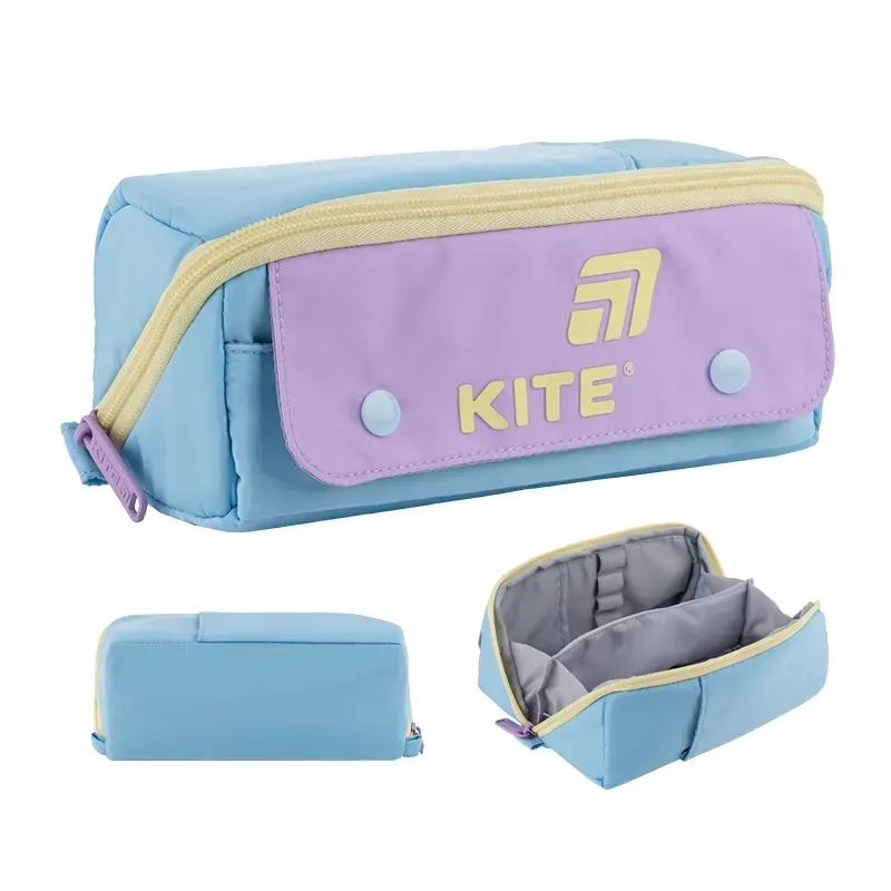 Пенал Kite 2702-4 блакитно-фіолетовий K25-2702-4