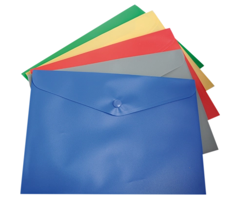 Папка-конверт на кнопці А5 асорті матовий BUROMAX BM3935-99