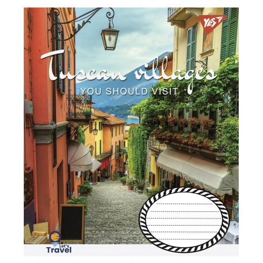 Зошит 48 аркушів клітинка YES Tuscan villages 766010 Зошит 48 аркушів клітинка YES Tuscan villages 766010