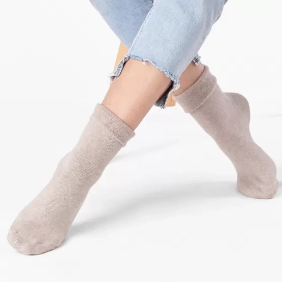 Шкарпетки V&T класік ШЖKг 56-124-142 з відворотом 23-25 Бежевий