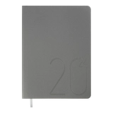 Щоденник датований BUROMAX 2024 STEEL A5 срібло BM 2127-24