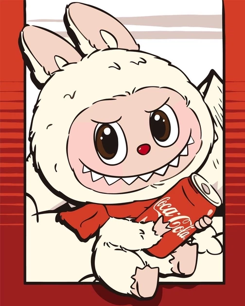 Картина за номерами Origami UA Аніме Лабубу 40х50 см