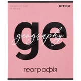 Зошит предметн 48 арк клітинка софт т УФ лак Letters географія K24-240-5