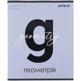 Зошит предметн 48 арк клітинка софт т УФ лак Letters геометрія K24-240-3
