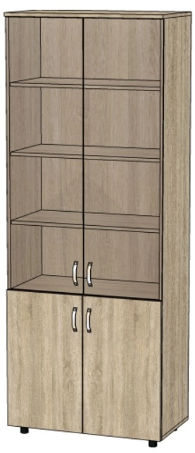 2ШК-106 шафа з тонованим склом яблуня 2ШК-106 шафа з тонованим склом яблуня