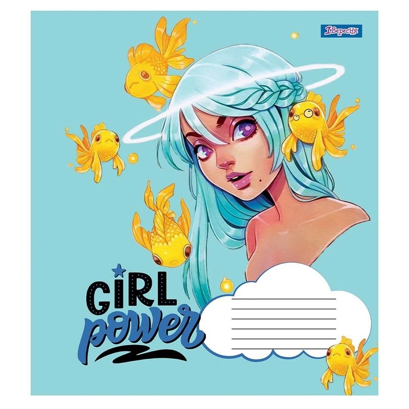 Зошит 12 аркушів клітинка 1В 1В Girl power 766513