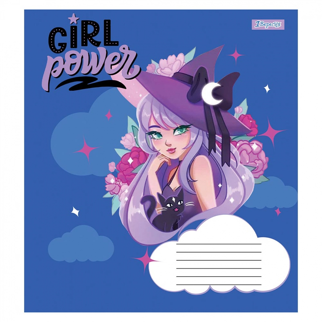 Зошит 12 аркушів клітинка 1В 1В Girl power 766513