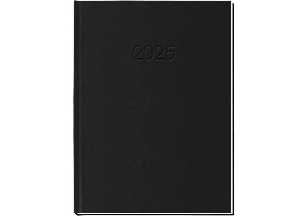 Щоденник датований А5 2025 Economix Клітинка чорний E21609-01