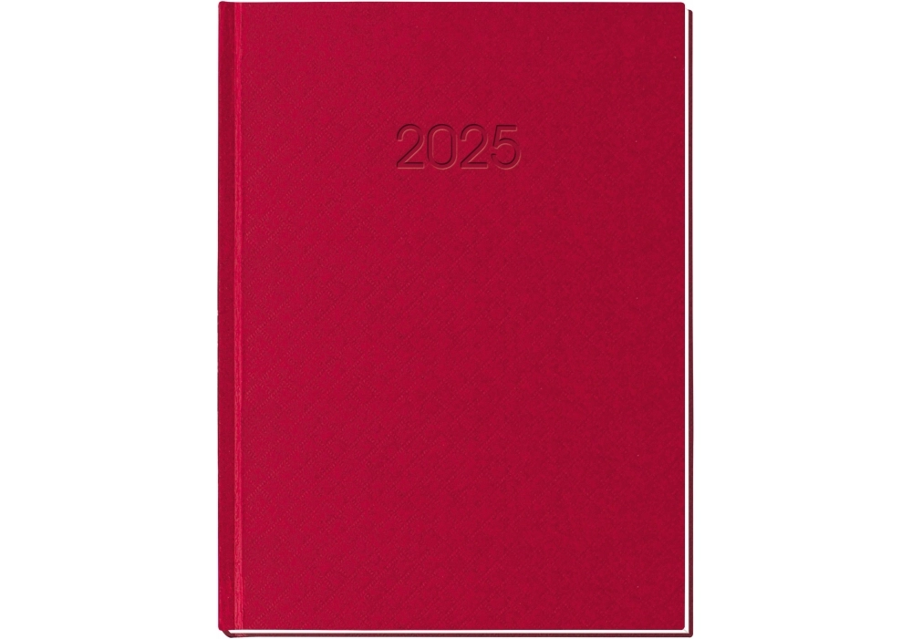 Щоденник датований А5 2025 Economix Клітинка червоний E21609-03