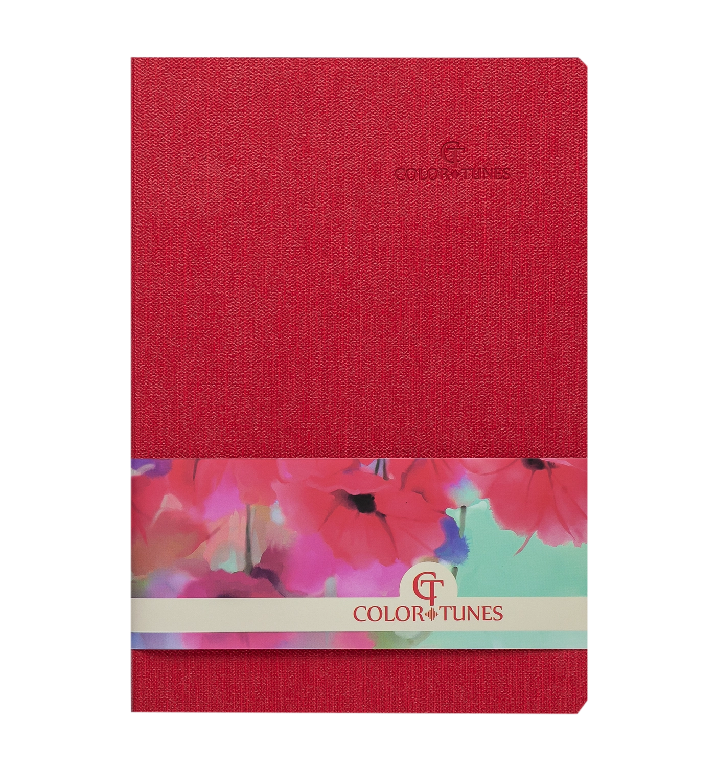 Блокнот діловий  А5 COLOR TUNES 96л кл BM.295100-05 червоний