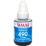Чорнило WWM Canon GI-490 блакитне 140мл. (C490C)
