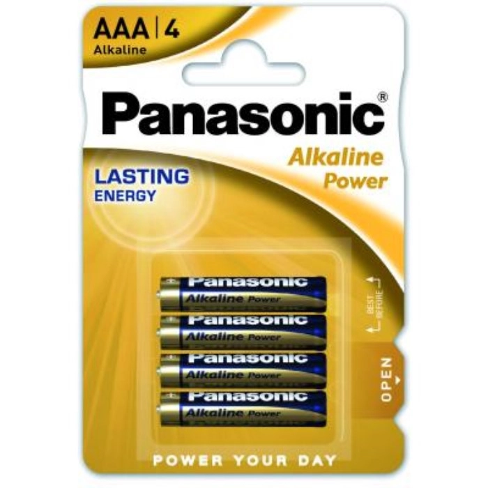 Батарейка Panasonic ALKALINE POWER лужна AAA блістер, 4 шт. (LR03REB/4BPR)