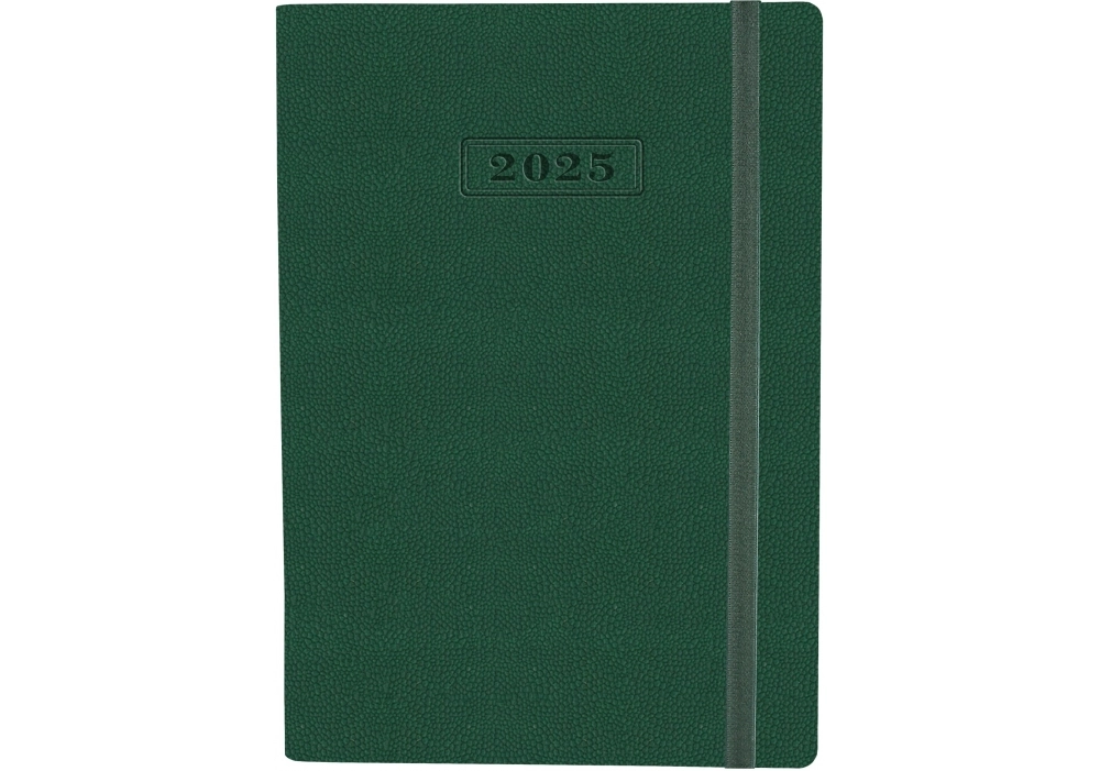 Щоденник датований А5 2025 Optima Namib зелений з гумкою O25205-04