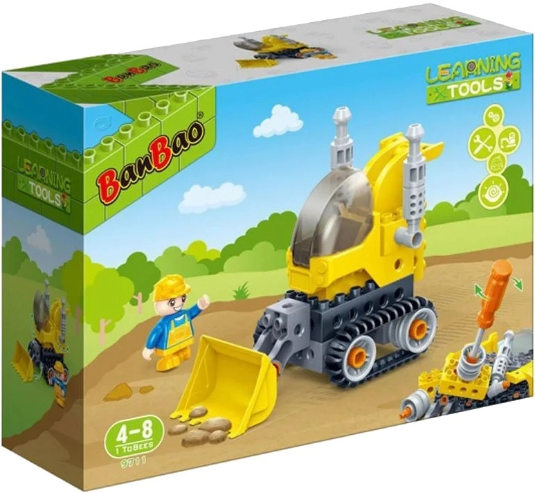 Конструктор Бульдозер 19 елементів  BanBao