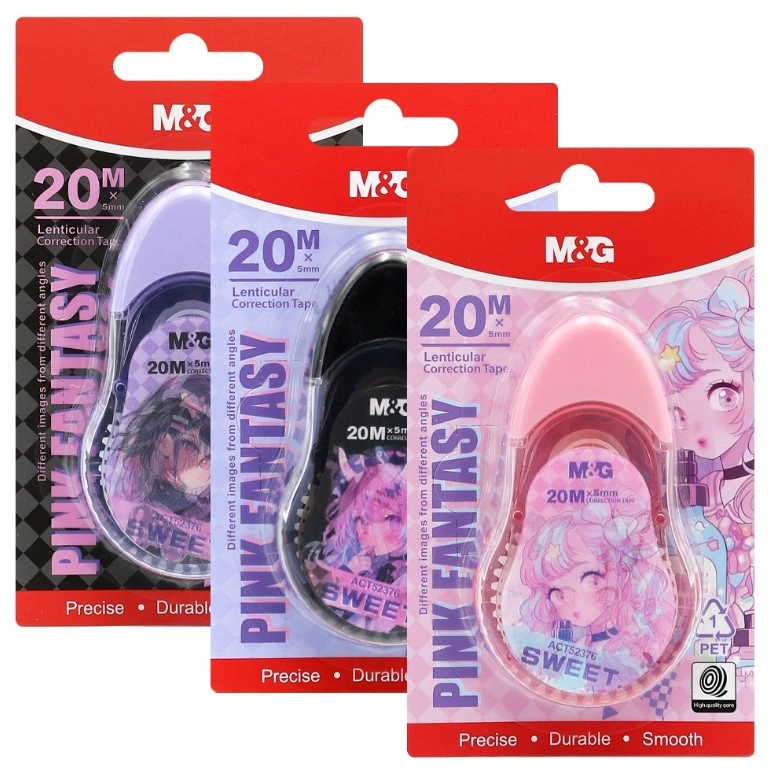 Коректор стрічковий M&G 20Мх5мм Pink Fantasy 52376 ACT5237610A4E1H