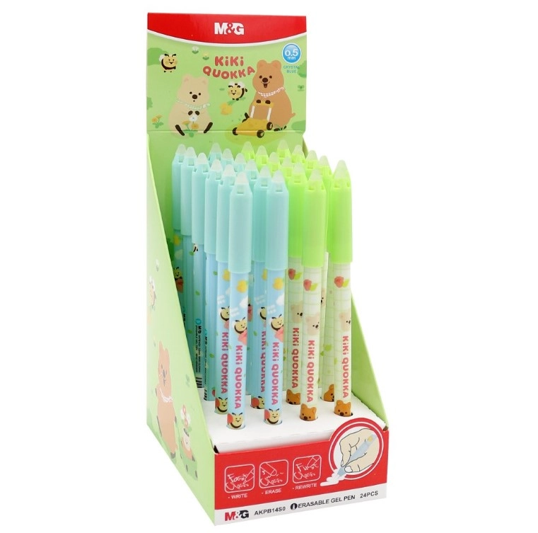 Ручка гелева пиши стирай M&G 0,5 мм синя AKPB14S0D205K8C