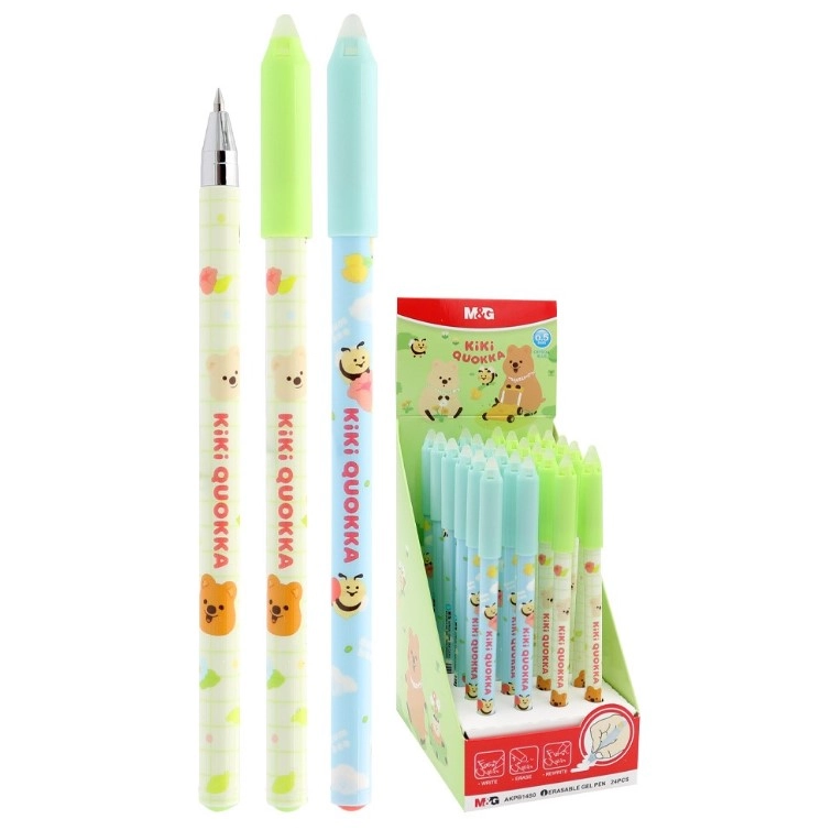 Ручка гелева пиши стирай M&G 0,5 мм синя AKPB14S0D205K8C