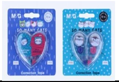 Набір коректорів стрічкових у формиі серця M&G So Many Cats2в1 5М х2=10М HACT1257 Набір коректорів стрічкових у формиі серця M&G So Many Cats2в1 5М х2=10М HACT1257