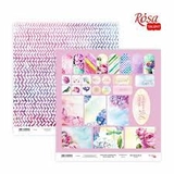 Папір для скрапбукінгу „Floral Poem“ 20, двосторонній, 30х30см, 200г/м2, ROSA TALENT								