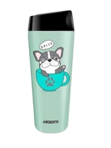 Термокухоль Ardesto Coffee time Frenchie 450 мл нержавіюча сталь зелений AR2645DG