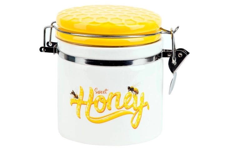 Банка керамічна 480 мл з кришкою Honey DM794-HN