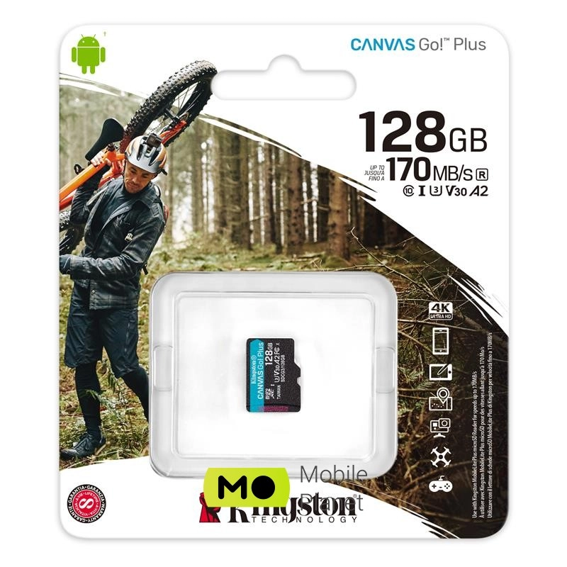 Флеш карта Kingston 128GB microSD class 10 UHS-I U3 A2 Canvas Go Plus (SDCG3/128GBSP) Флеш карта Kingston 128GB microSD class 10 UHS-I U3 A2 Canvas Go Plus (SDCG3/128GBSP)