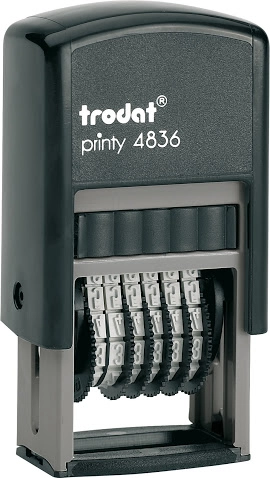 Нумератор пластиковий Trodat 4836 6-ти розрядний 3,8 мм.