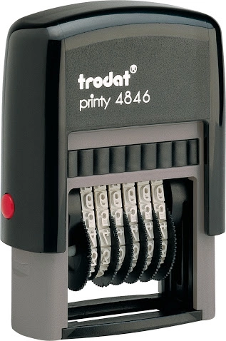 Нумератор пластиковий Trodat 4846 6-ти розрядний 4 мм.