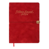 Щоденник датований BUROMAX 2024 VELOUR A5 червоний BM 2134-05