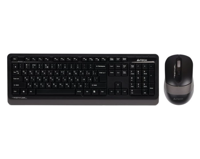 Комплект бездротовий клавіатура та миша A4Tech FG1010S (Grey)